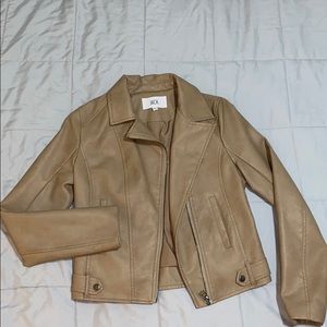 Jack BB Dakota Camel Faux Leather Moto Jacket S